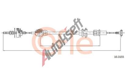 COFLE Spojkov lanko CFL 10.3155, 10.3155