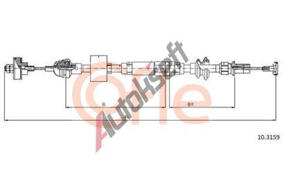 COFLE Spojkov lanko CFL 10.3159, 10.3159