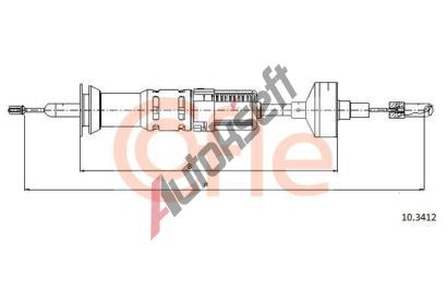 COFLE Spojkov lanko CFL 10.3412, 10.3412