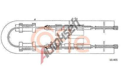 COFLE Tan lanko parkovac brzdy CFL 10.405, 10.405
