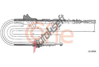 COFLE Ta�n� lanko parkovac� brzdy CFL 10.4094, 10.4094