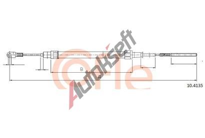 COFLE Tan lanko parkovac brzdy CFL 10.4135, 10.4135