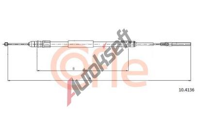 COFLE Tan lanko parkovac brzdy CFL 10.4136, 10.4136