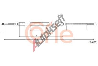COFLE Tan lanko parkovac brzdy CFL 10.4138, 10.4138