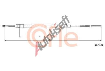 COFLE Tan lanko parkovac brzdy CFL 10.4141, 10.4141