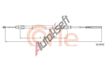 COFLE Tan lanko parkovac brzdy CFL 10.4142, 10.4142