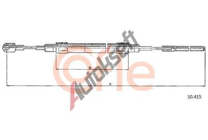 COFLE Tan lanko parkovac brzdy CFL 10.415, 10.415