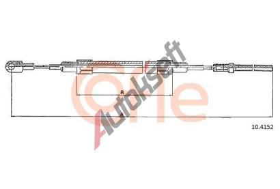 COFLE Tan lanko parkovac brzdy CFL 10.4152, 10.4152