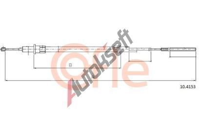 COFLE Tan lanko parkovac brzdy CFL 10.4153, 10.4153
