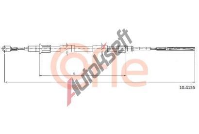 COFLE Ta�n� lanko parkovac� brzdy CFL 10.4155, 10.4155