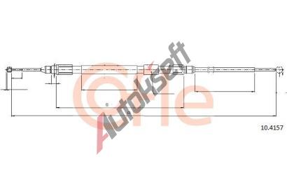 COFLE Tan lanko parkovac brzdy CFL 10.4157, 10.4157