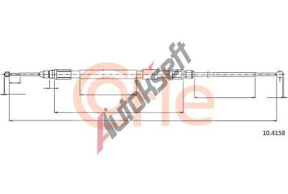 COFLE Tan lanko parkovac brzdy CFL 10.4158, 10.4158