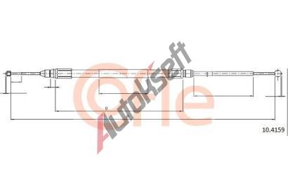 COFLE Tan lanko parkovac brzdy CFL 10.4159, 10.4159