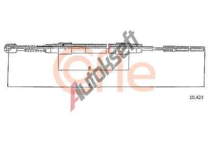 COFLE Tan lanko parkovac brzdy CFL 10.423, 10.423