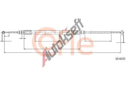 COFLE Tan lanko parkovac brzdy CFL 10.4232, 10.4232