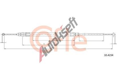 COFLE Ta�n� lanko parkovac� brzdy CFL 10.4234, 10.4234