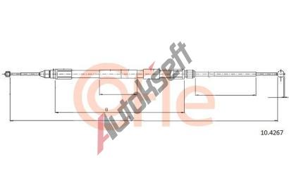 COFLE Tan lanko parkovac brzdy CFL 10.4267, 10.4267