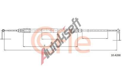COFLE Tan lanko parkovac brzdy CFL 10.4268, 10.4268