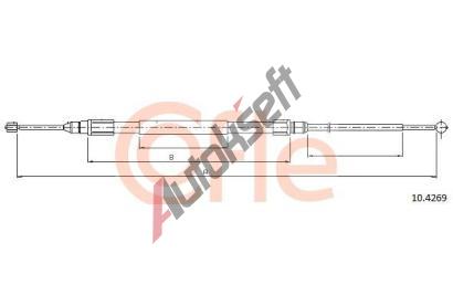 COFLE Ta�n� lanko parkovac� brzdy CFL 10.4269, 10.4269