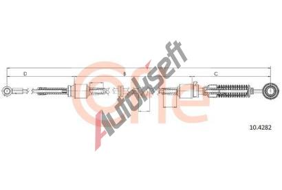 COFLE Tažné lanko ruční převodovky CFL 10.4282, 10.4282 COFLE Tažné lanko ruční převodovky CFL 10.4282, 10.4282