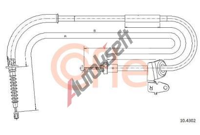 COFLE Tan lanko parkovac brzdy CFL 10.4302, 10.4302