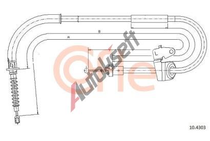 COFLE Tan lanko parkovac brzdy CFL 10.4303, 10.4303