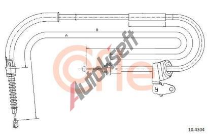 COFLE Tan lanko parkovac brzdy CFL 10.4304, 10.4304