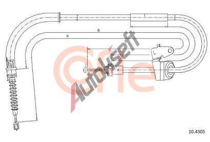 COFLE Tan lanko parkovac brzdy CFL 10.4305, 10.4305