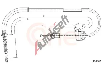 COFLE Ta�n� lanko parkovac� brzdy CFL 10.4307, 10.4307
