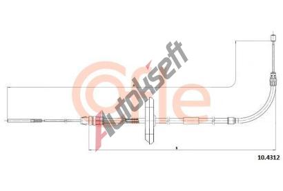 COFLE Tan lanko parkovac brzdy CFL 10.4312, 10.4312