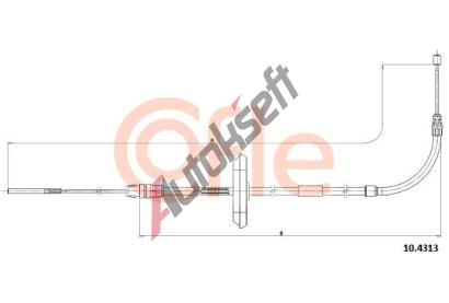 COFLE Ta�n� lanko parkovac� brzdy CFL 10.4313, 10.4313