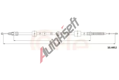 COFLE Ta�n� lanko parkovac� brzdy CFL 10.4452, 10.4452