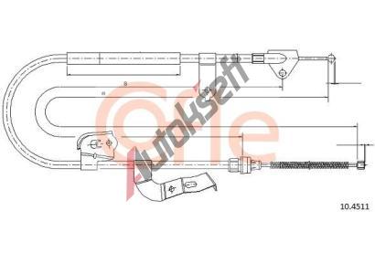 COFLE Tan lanko parkovac brzdy CFL 10.4511, 10.4511