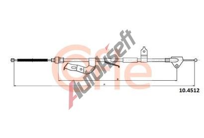 COFLE Tan lanko parkovac brzdy CFL 10.4512, 10.4512