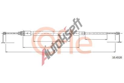 COFLE Tan lanko parkovac brzdy CFL 10.4520, 10.4520