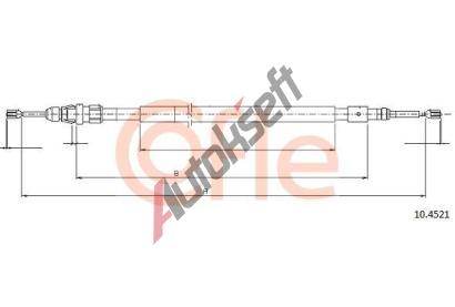 COFLE Tan lanko parkovac brzdy CFL 10.4521, 10.4521