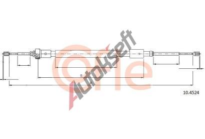 COFLE Tan lanko parkovac brzdy CFL 10.4524, 10.4524