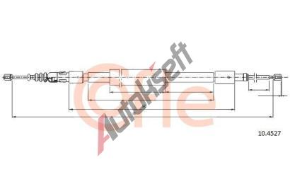 COFLE Tan lanko parkovac brzdy CFL 10.4527, 10.4527