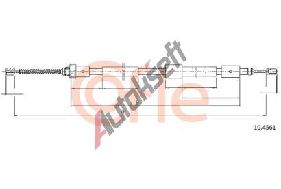 COFLE Ta�n� lanko parkovac� brzdy CFL 10.4561, 10.4561