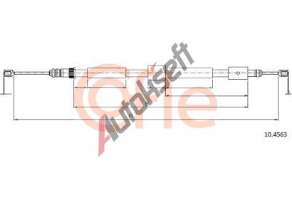 COFLE Ta�n� lanko parkovac� brzdy CFL 10.4563, 10.4563
