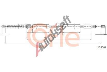 COFLE Tan lanko parkovac brzdy CFL 10.4565, 10.4565