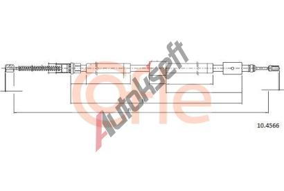 COFLE Tan lanko parkovac brzdy CFL 10.4566, 10.4566