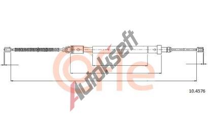 COFLE Tan lanko parkovac brzdy CFL 10.4576, 10.4576