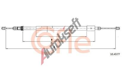 COFLE Tan lanko parkovac brzdy CFL 10.4577, 10.4577