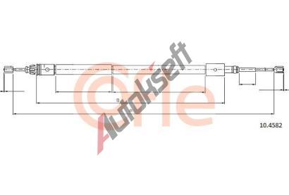 COFLE Tan lanko parkovac brzdy CFL 10.4582, 10.4582
