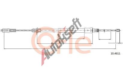COFLE Tan lanko parkovac brzdy CFL 10.4611, 10.4611