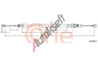 COFLE Tan lanko parkovac brzdy CFL 10.4612, 10.4612