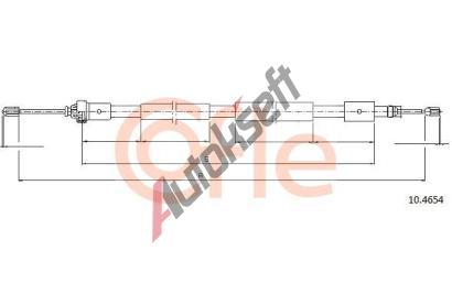 COFLE Tan lanko parkovac brzdy CFL 10.4654, 10.4654