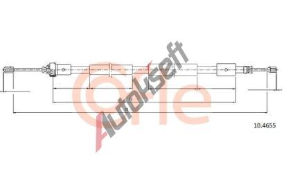 COFLE Tan lanko parkovac brzdy CFL 10.4655, 10.4655