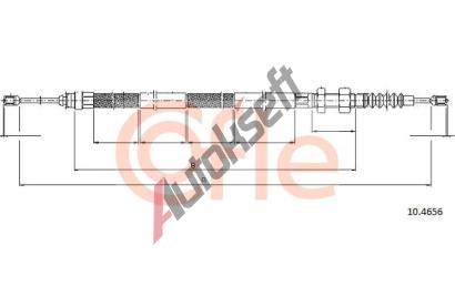 COFLE Tan lanko parkovac brzdy CFL 10.4656, 10.4656